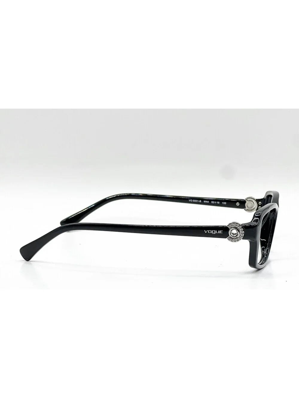 Vogue VO 5001-B W44 Black Rectangle Authentic Eyeglass Frames 52-16